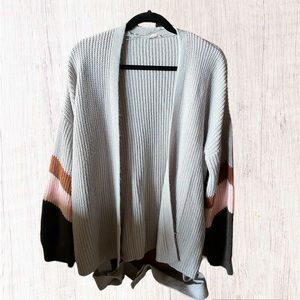 Hem & Thread Gray Cardigan With‎ Belt Size Large